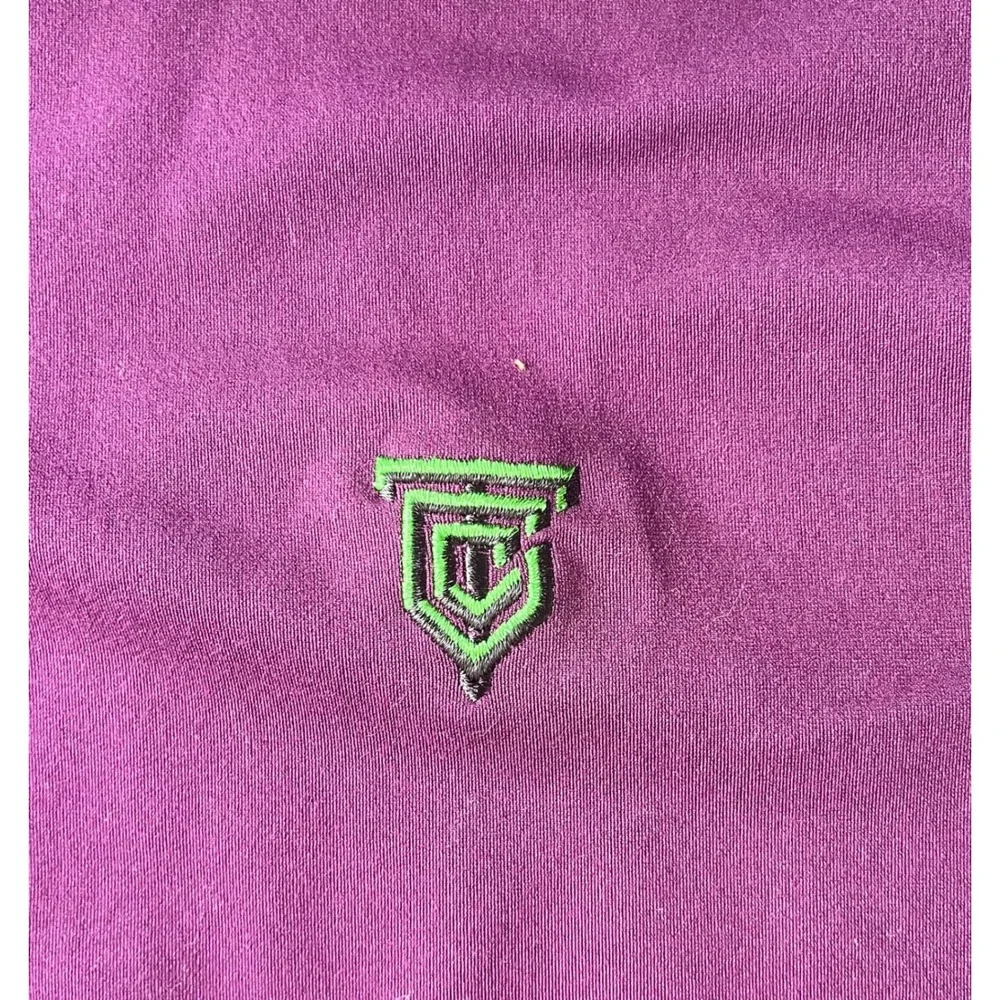 Adidas Golf Mens XL Purple Quarter Zip Pullover Long Sleeve Performance Shirt